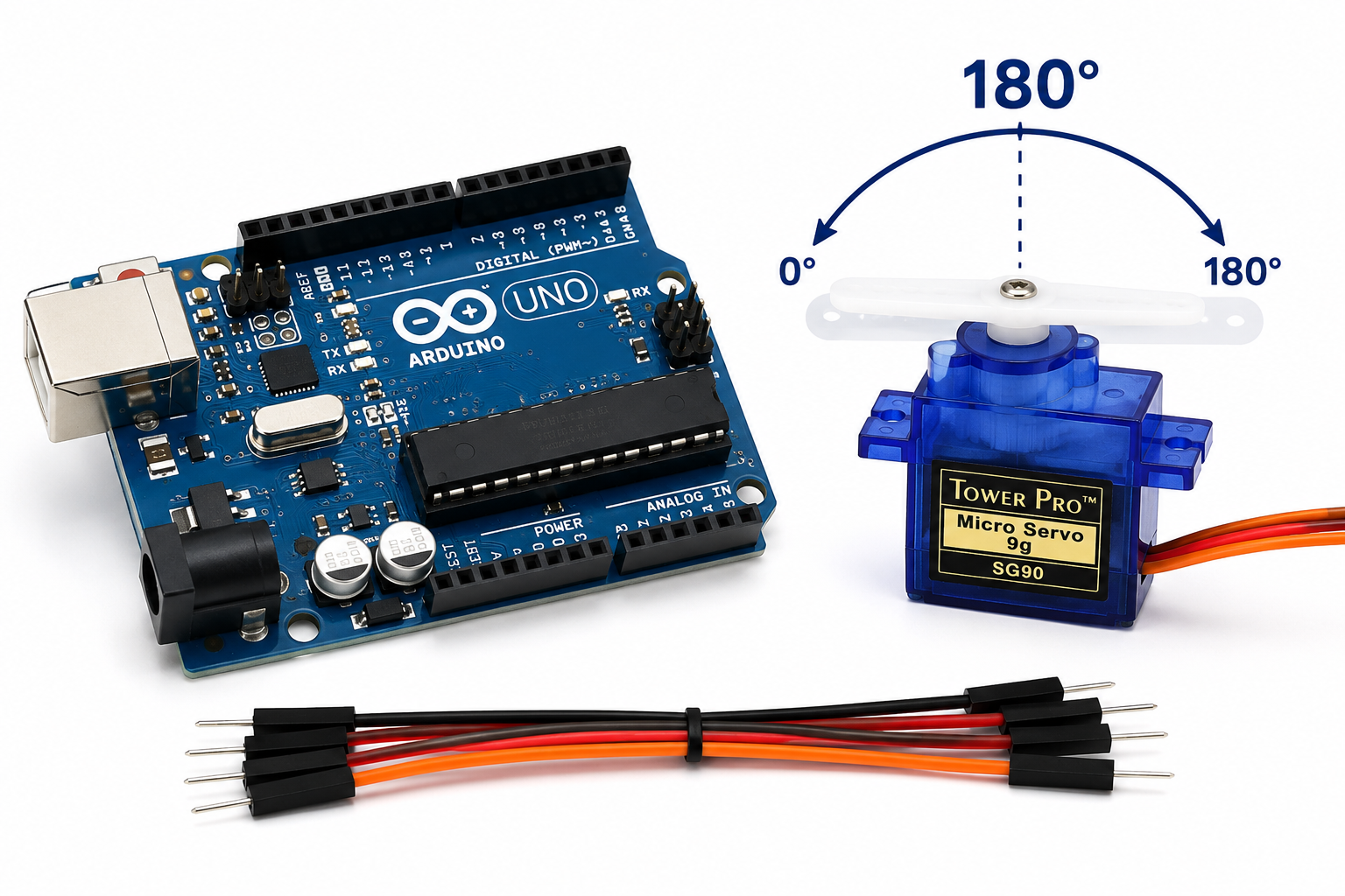 SG90 Servo Motor Interfacing with Arduino: Complete Beginner Guide