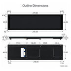 Waveshare 8.8-DSI-TOUCH-A dimensions