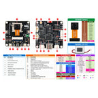Waveshare ESP32-S3 camera board front and rear interface view