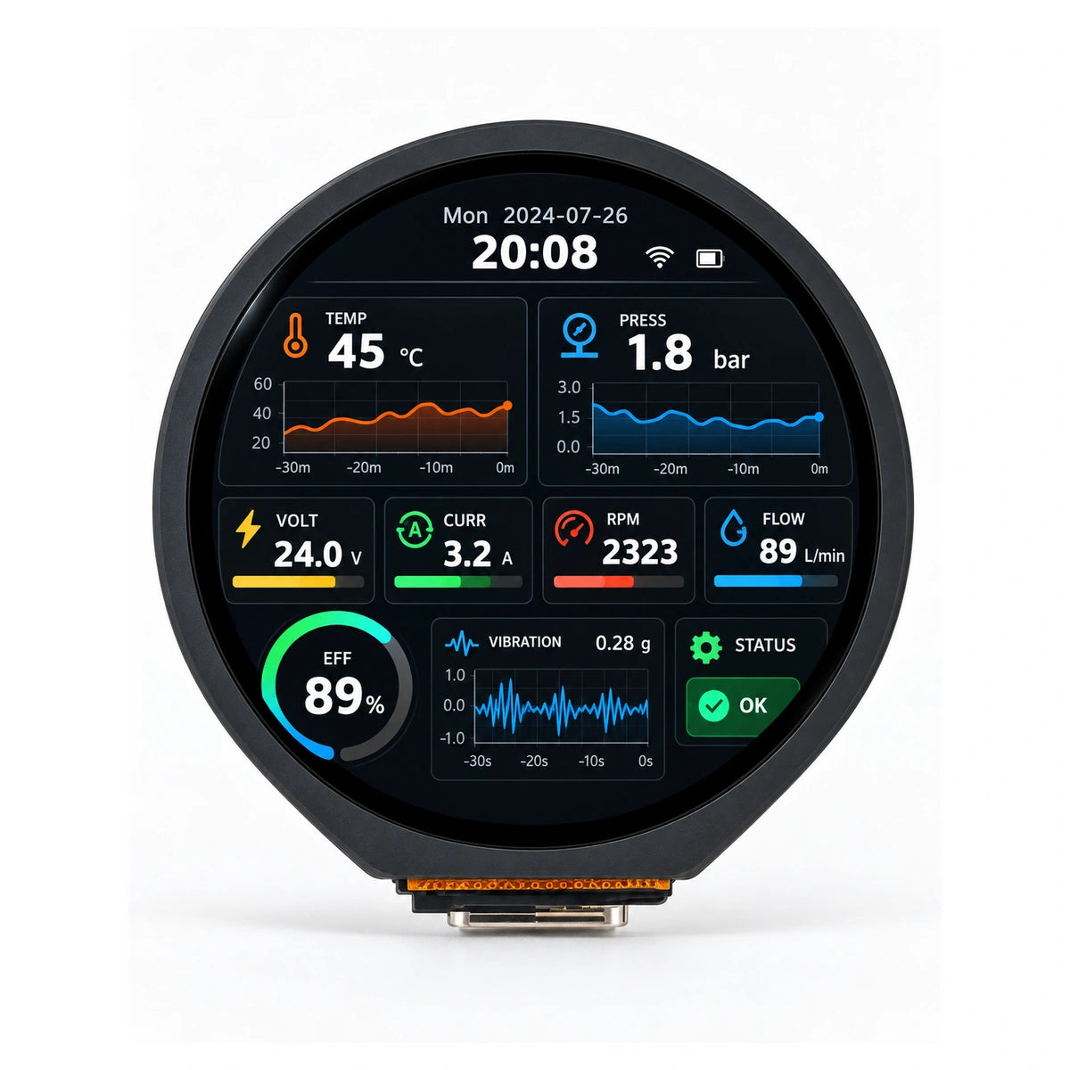 Waveshare ESP32-S3 1.28 Inch Round Capacitive Touch Display