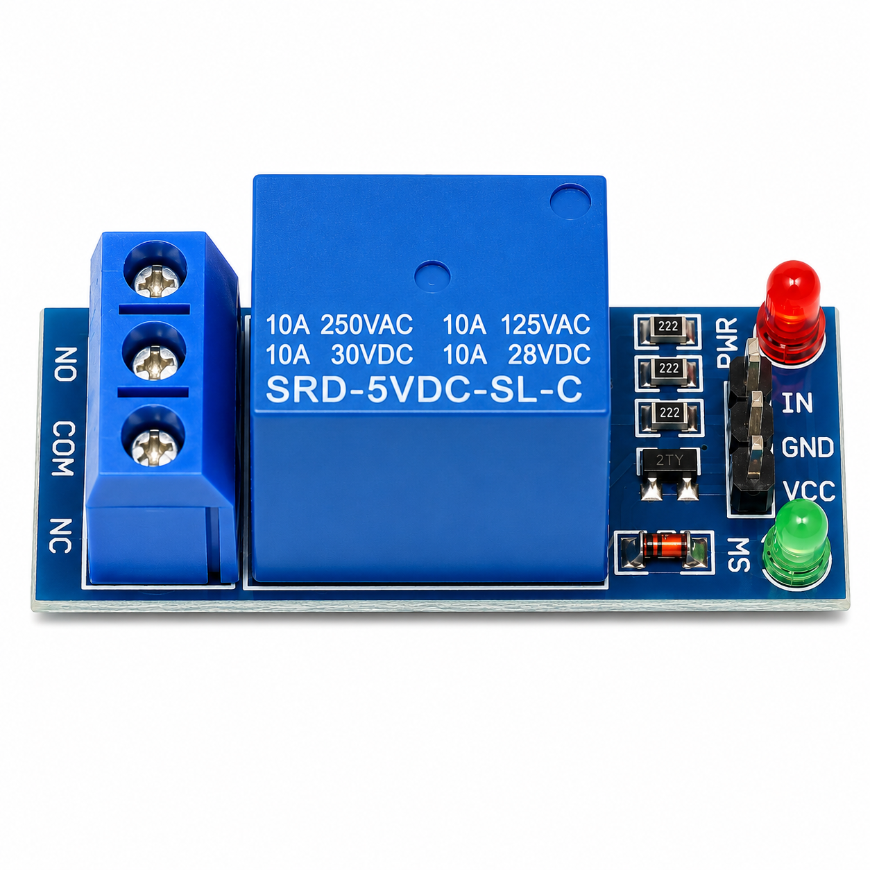 5V 1 Channel 10A Relay Module NO/NC 250VAC Board