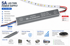 12V 5A LED Power Supply Input and Output Wires