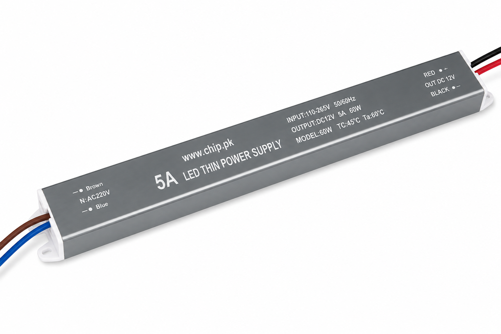 12V 5A 60W Ultra Slim LED Power Supply