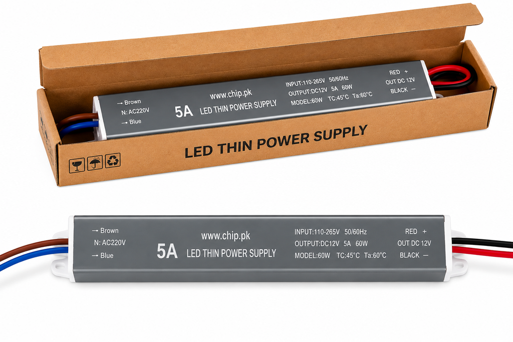 12V 5A SMPS with Ultra Slim Metal Housing