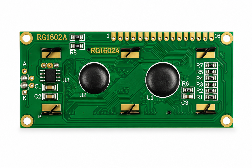 16x2 LCD Display Module back side