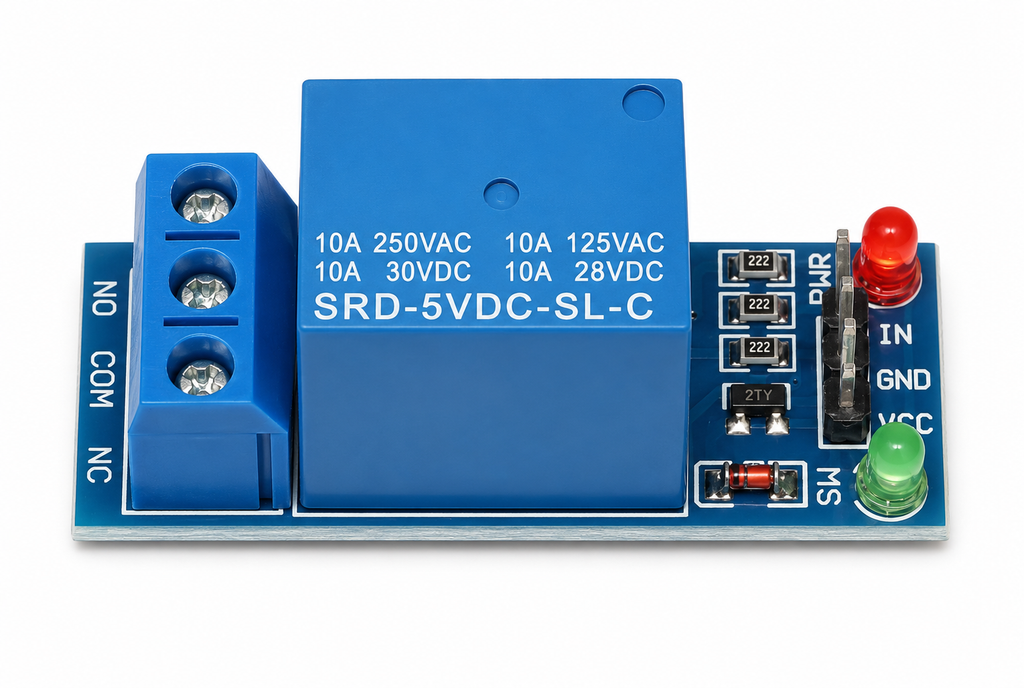 1 Channel 5V Relay Module with Optocoupler for Arduino & ESP32 state view