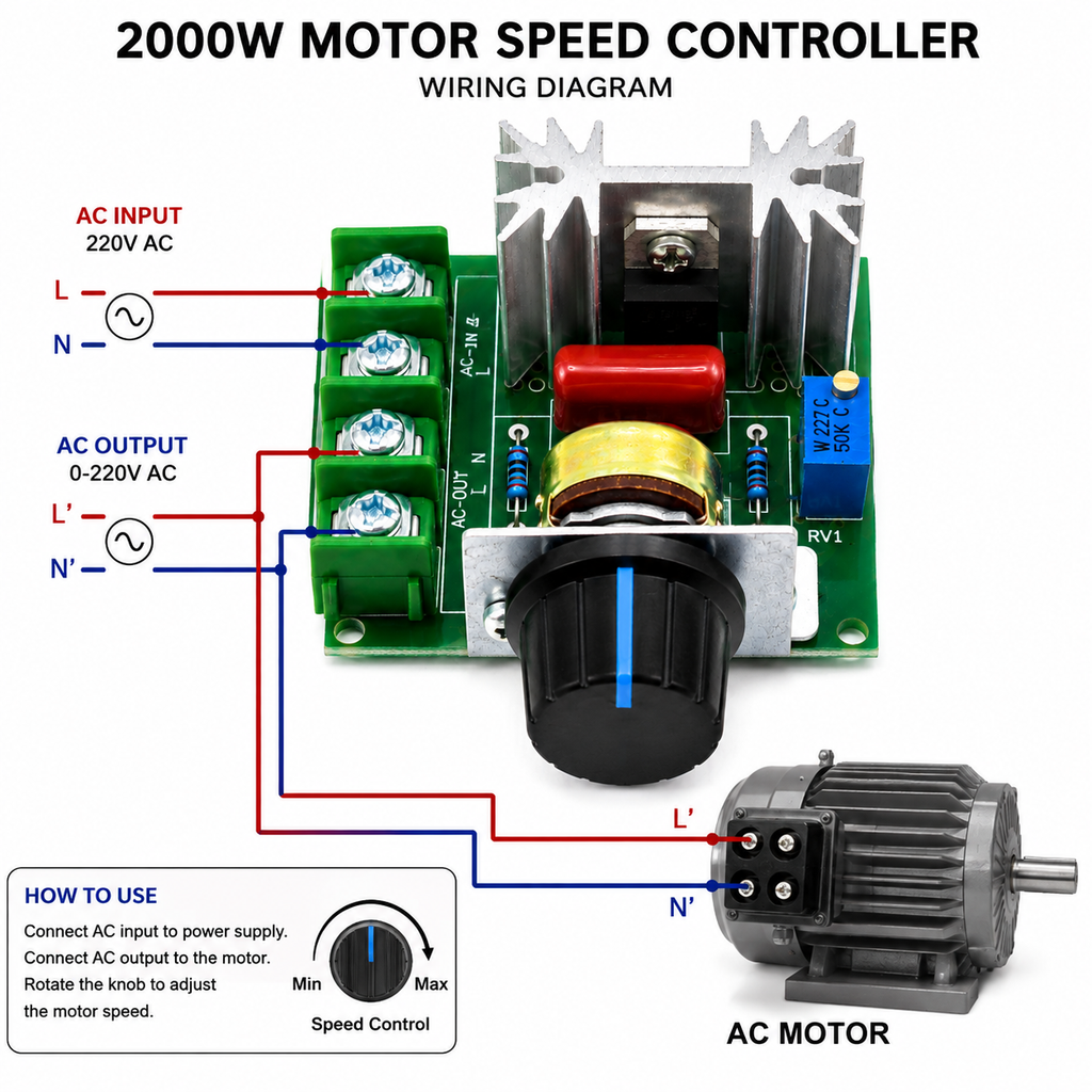 220V Motor Speed Controller