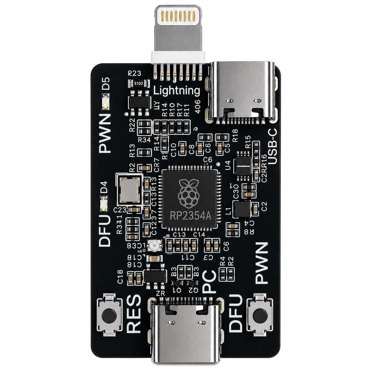 RP2354A Pico DFU Engineering Board for iPhone PWN