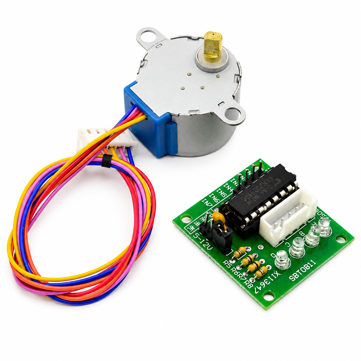 28BYJ-48 5V Stepper Motor with ULN2003 Driver Board for Arduino & ESP32 WITH 