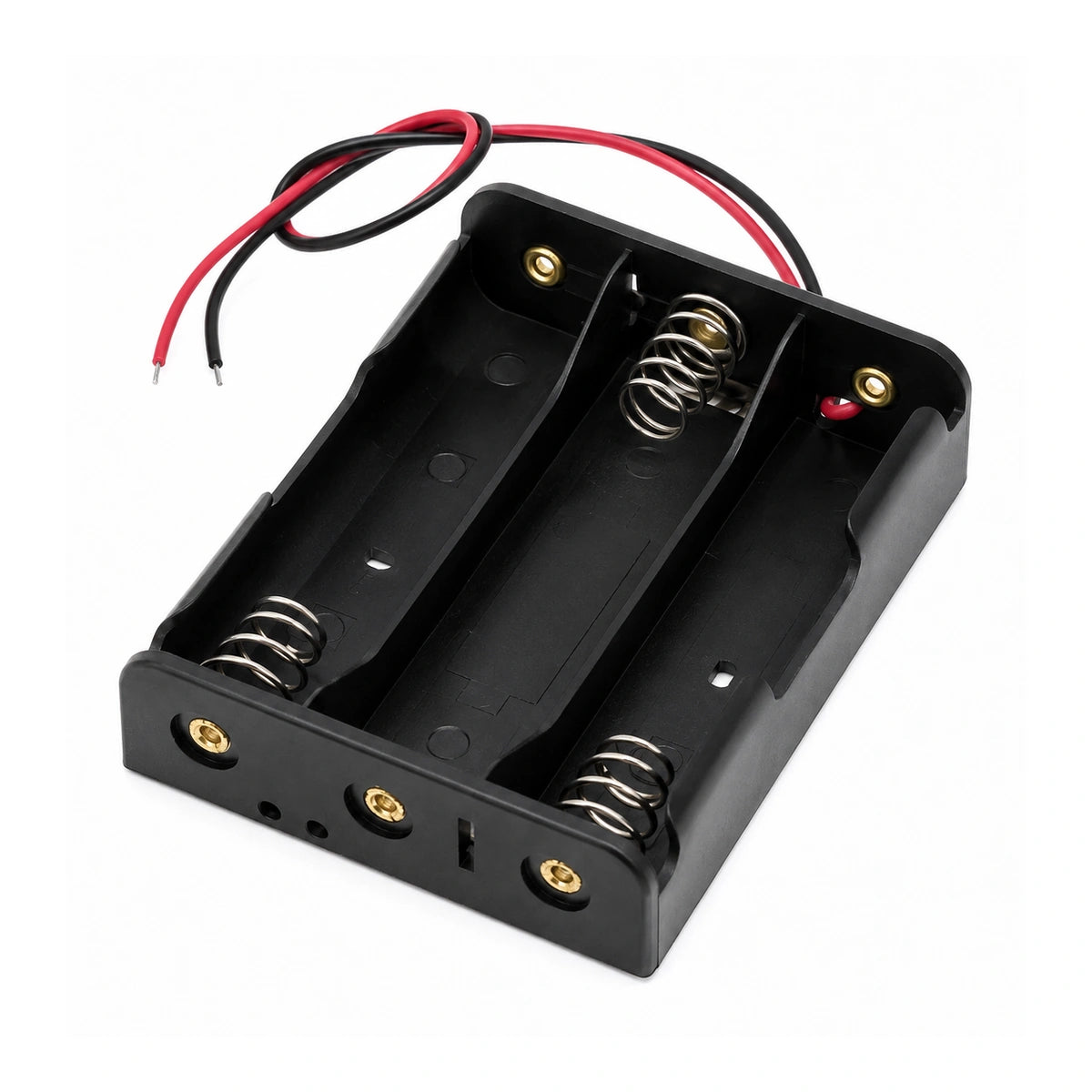 3 Cell 18650 Lithium Battery Holder Case with Wires