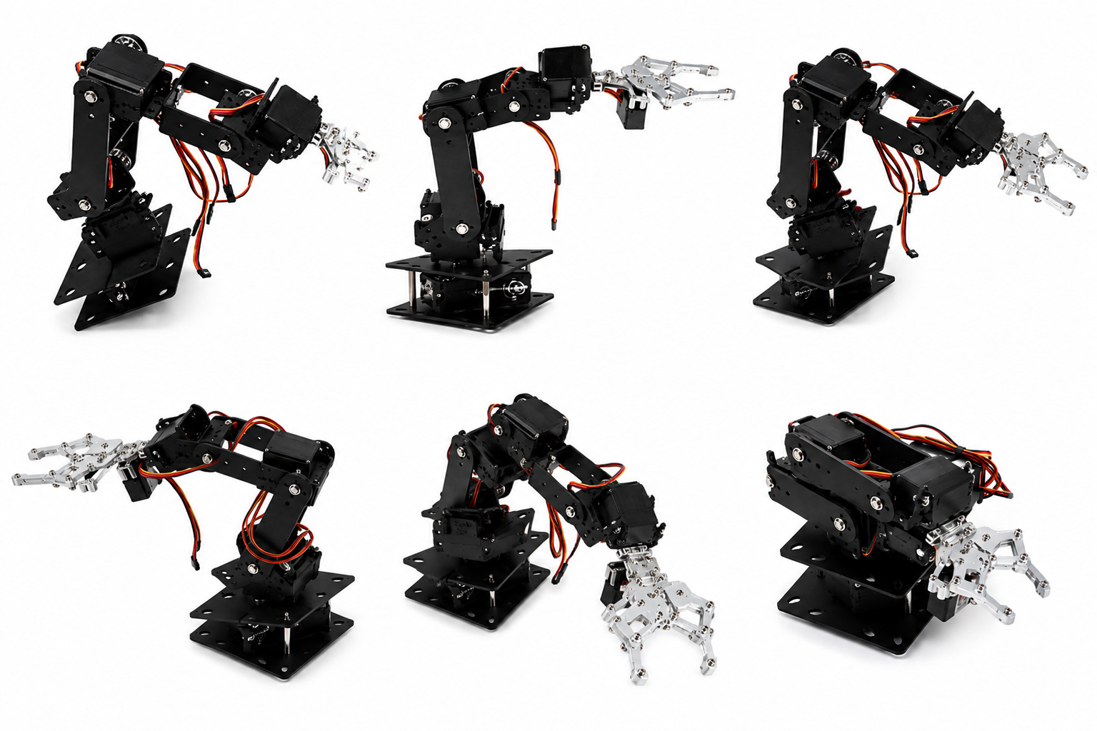 Programmable 6 DOF Robotic Arm for Arduino Projects
