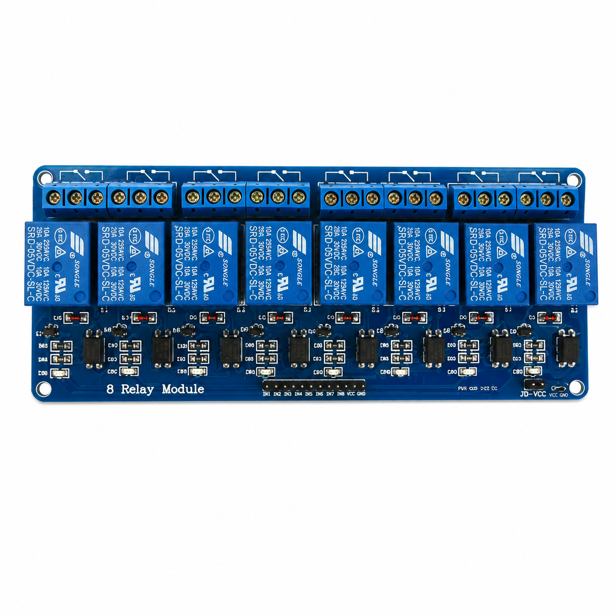 5V 8 Channel Relay Module with Optocoupler Isolation for Arduino ESP32 Raspberry Pi