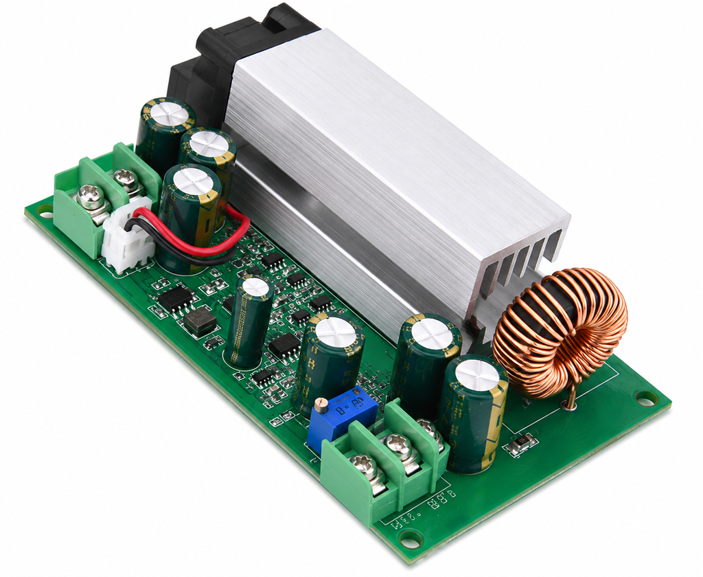 Adjustable DC-DC Boost Converter Step-Up Power Supply Module with Digital Display left