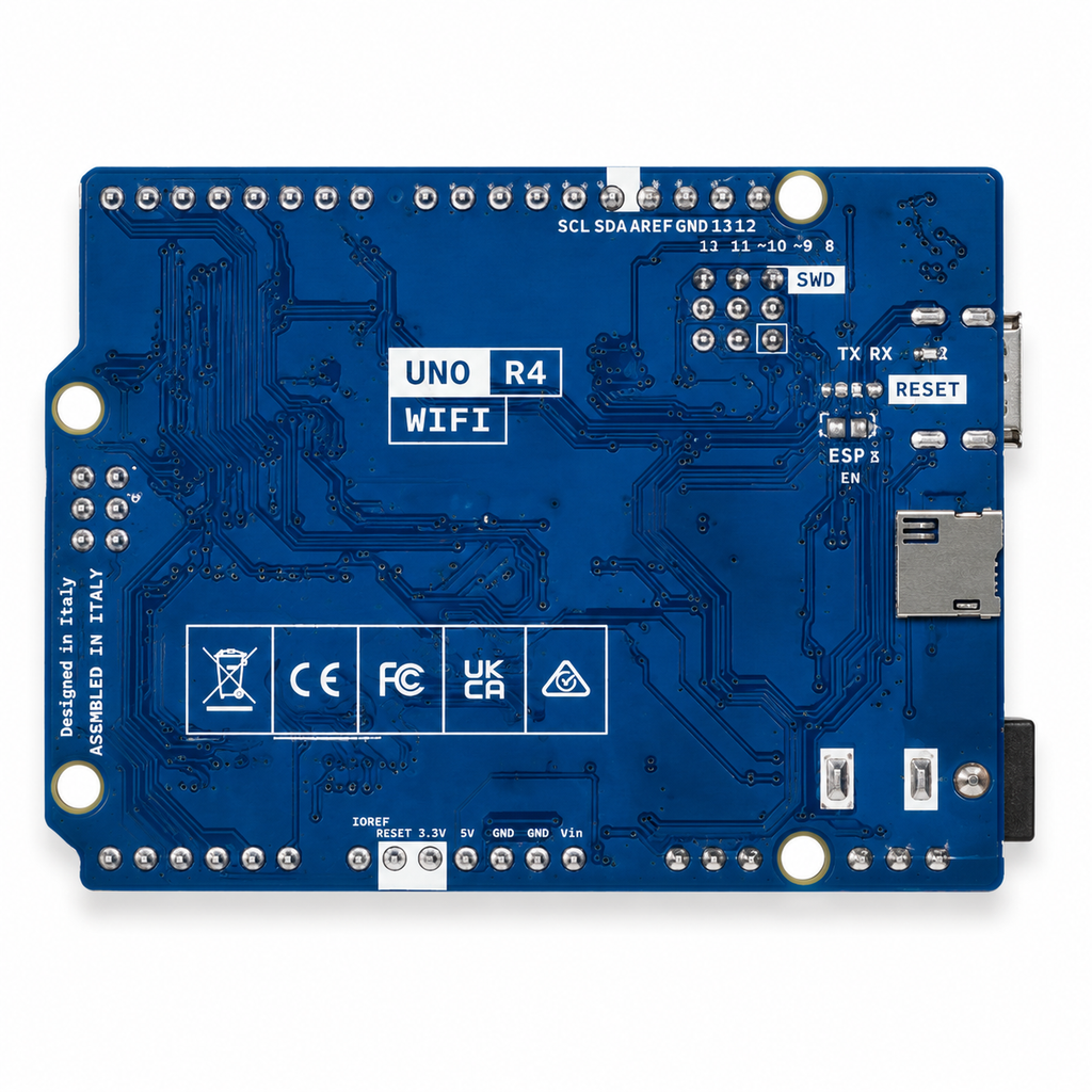 Arduino UNO R4 WiFi Development Board back side