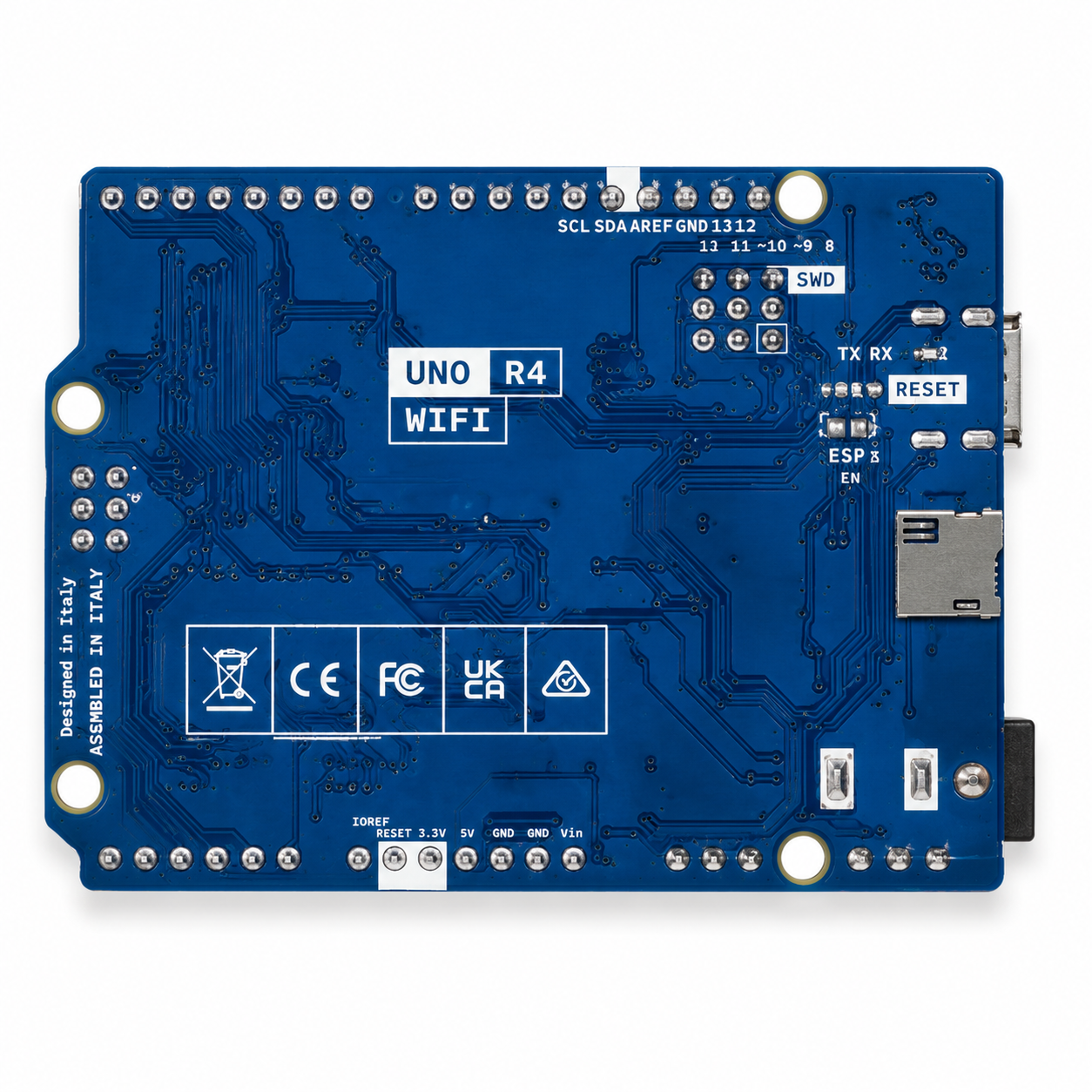 Arduino UNO R4 WiFi Development Board back side