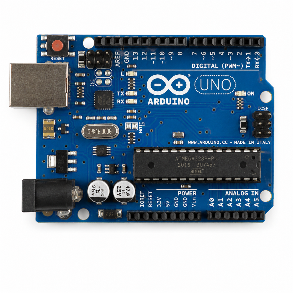 Arduino Uno R3 ATmega328P Development Board Compatible with USB Cable front side