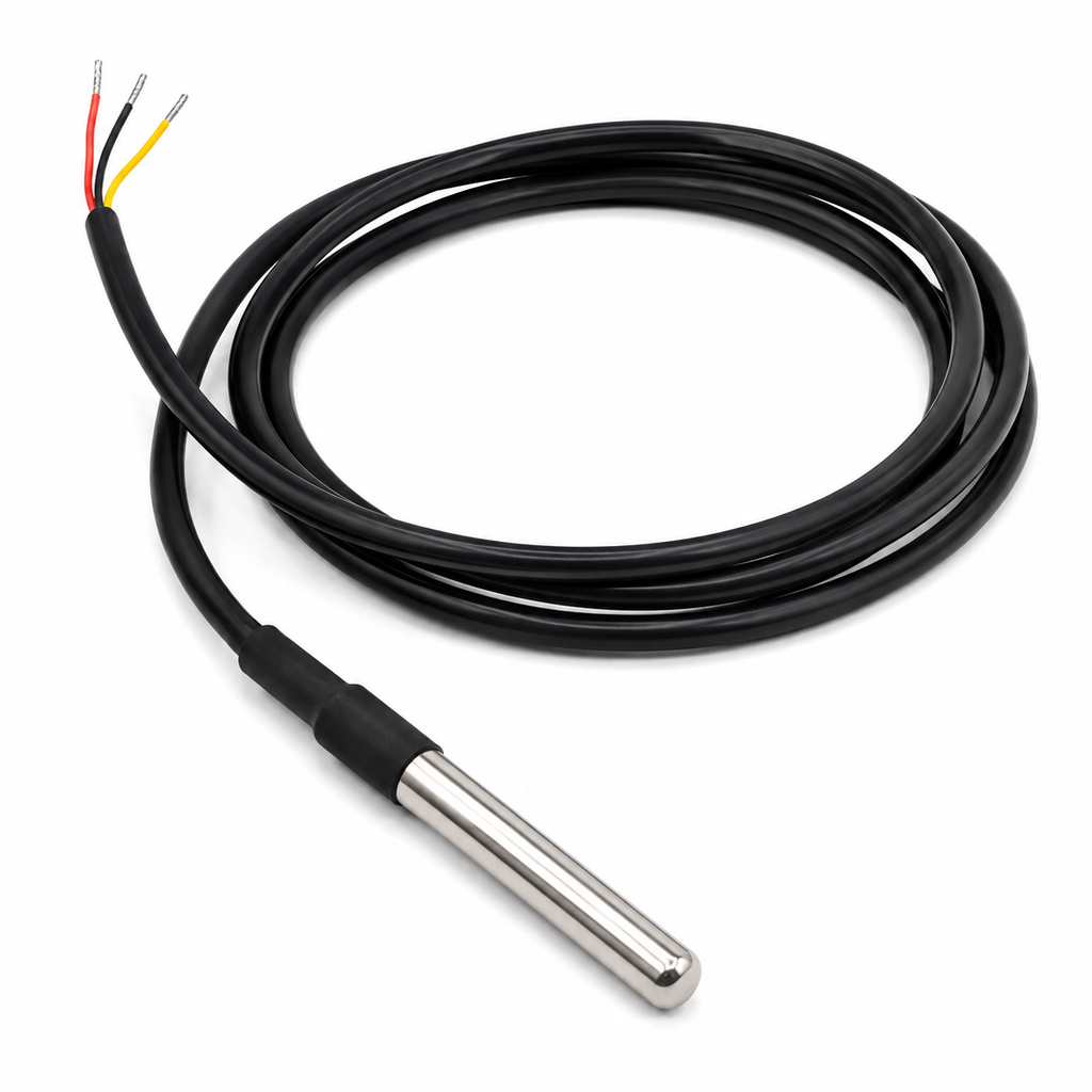 DS18B20 Waterproof Temperature Sensor Probe front 