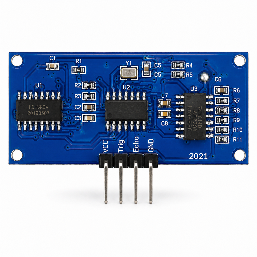 HC-SR04 Ultrasonic Distance Sensor Back View