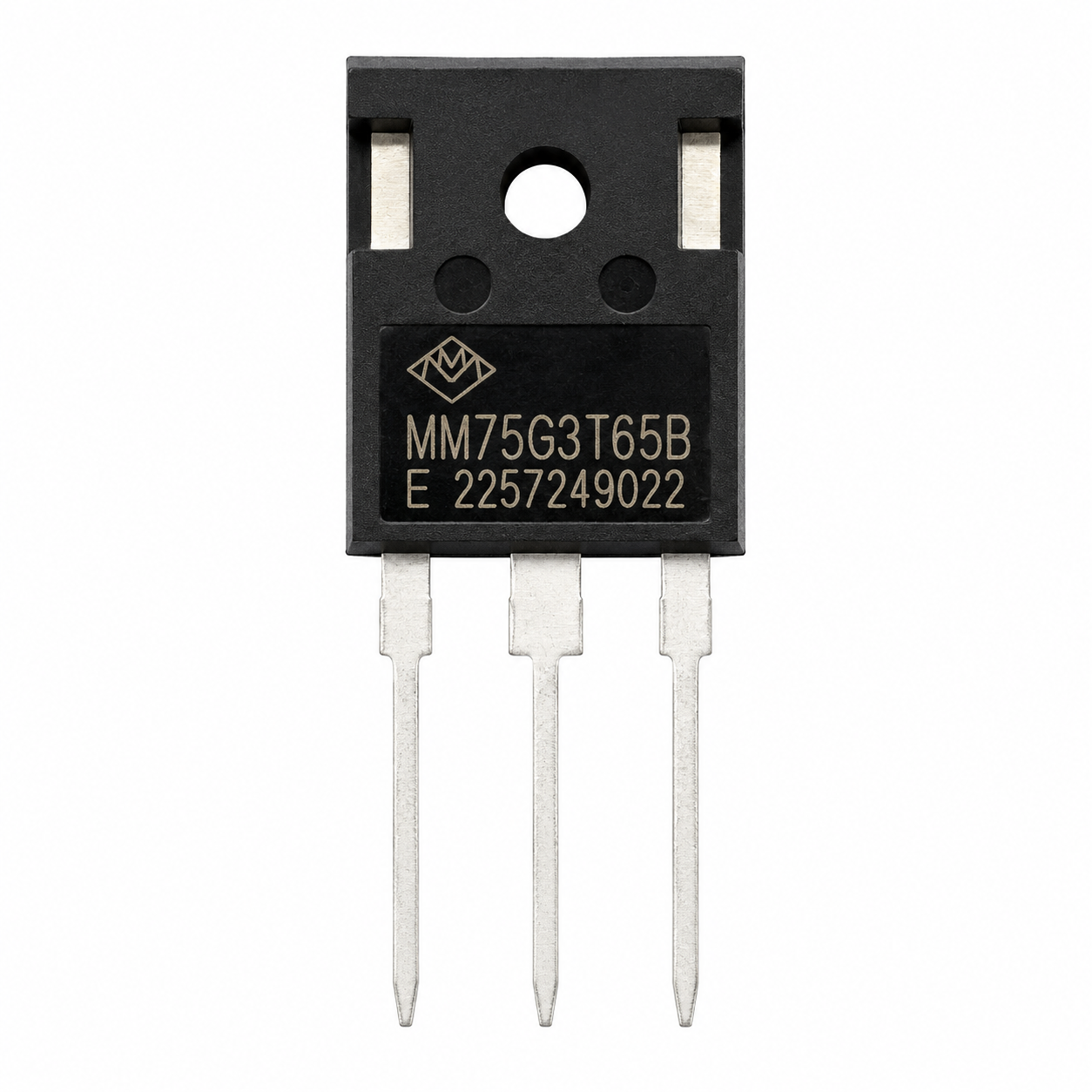 Front view of MM75G3T65B IGBT transistor