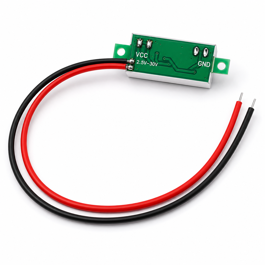 Mini Digital LED Voltmeter Module 2-Wire DC Voltage Display back side