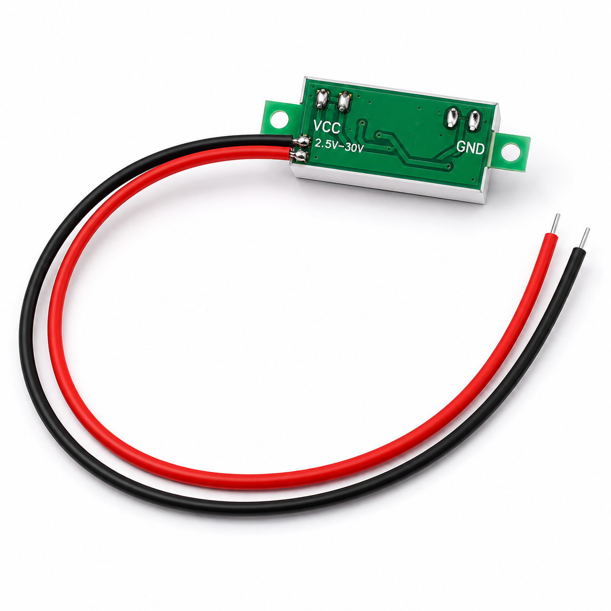 Mini Digital LED Voltmeter Module 2-Wire DC Voltage Display back side