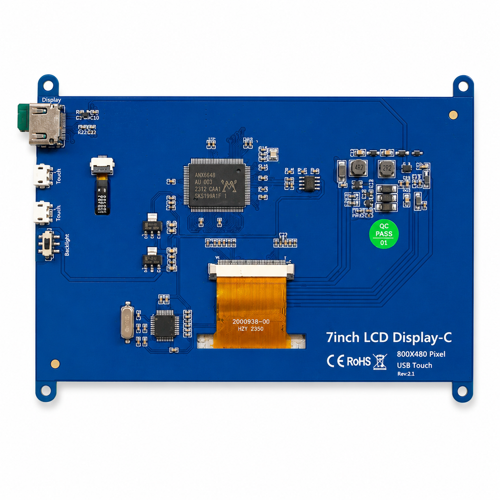 Official Raspberry Pi 7 Inch back side
