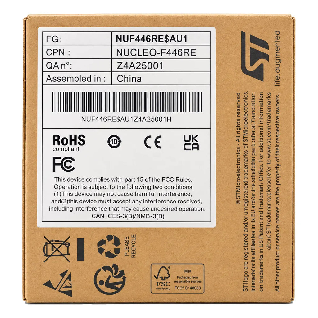 NUCLEO-F446RE board rear PCB MB1136 Rev C
