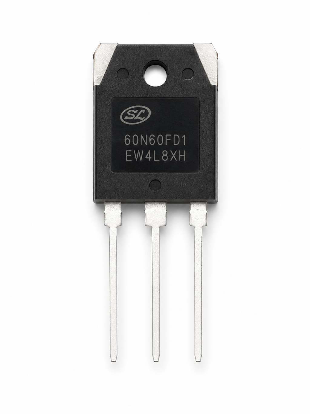 Front view of Silan 60N60 IGBT power transistor
