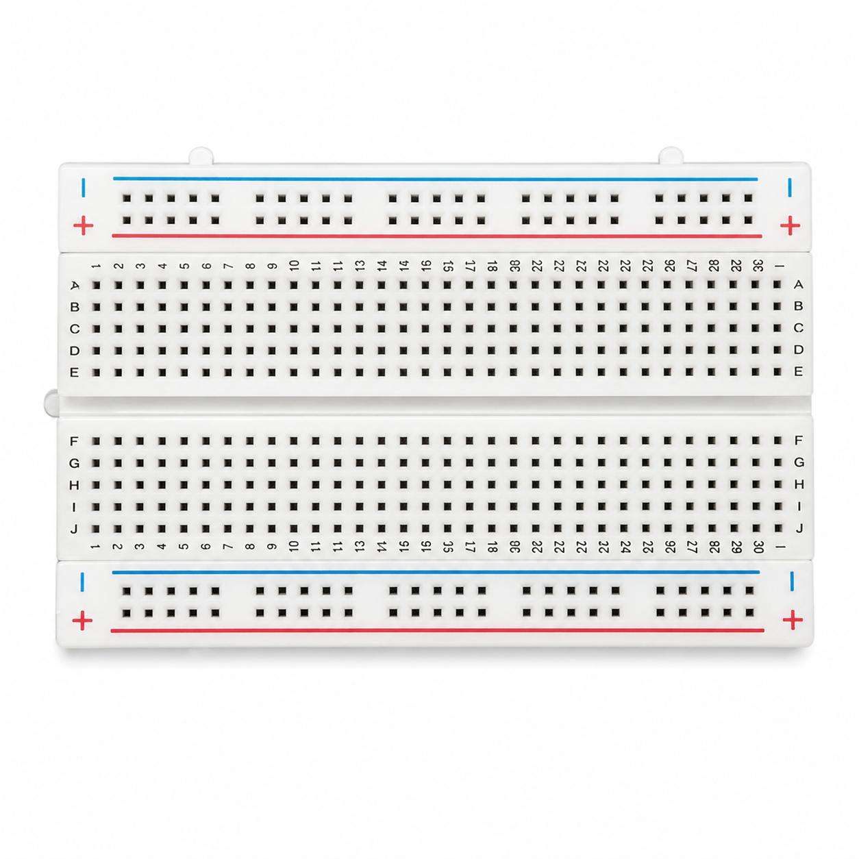 Solderless Mini Breadboard for Arduino front side
