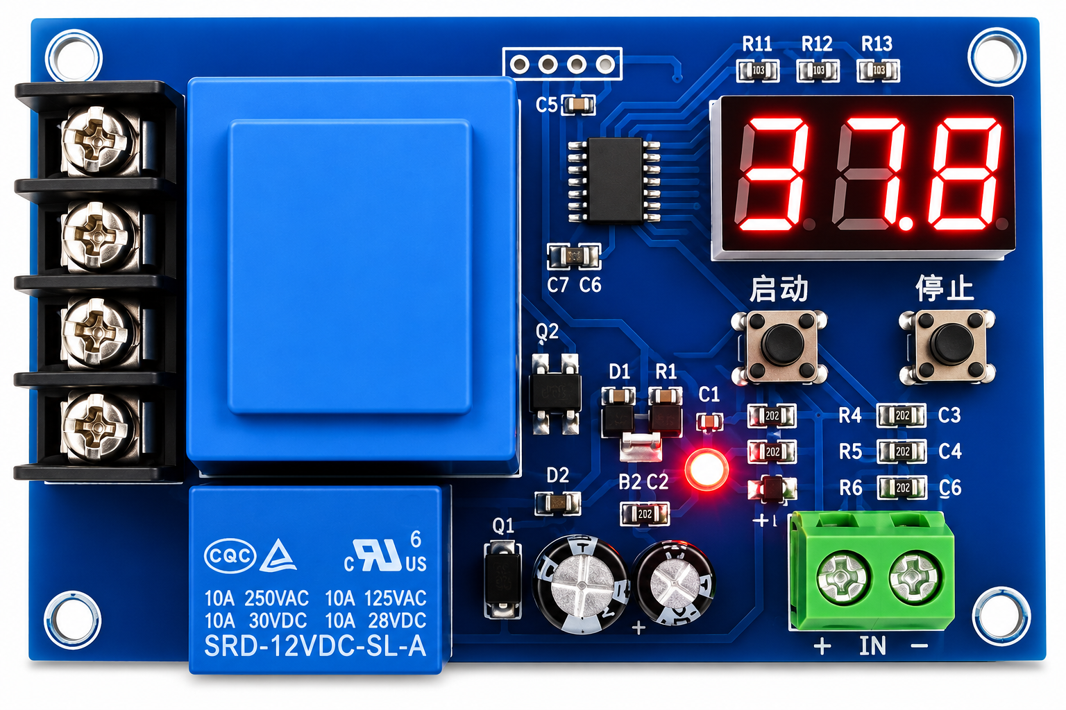XH-M602 Digital Battery Low Voltage Disconnect Protection Module for 12V 24V and 36V Battery Systems