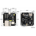 ESP32-P4-NANO development board dimensions
