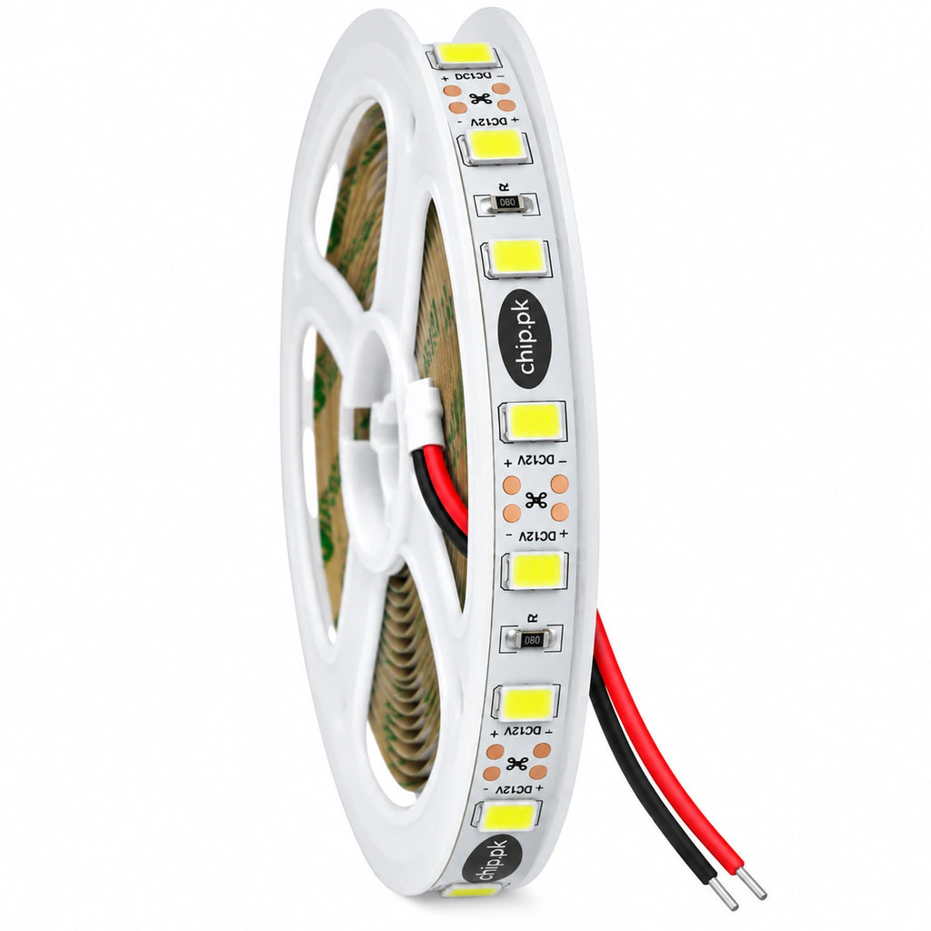 5630 LED strip light 12V white 6000K-6500K 5 meter reel