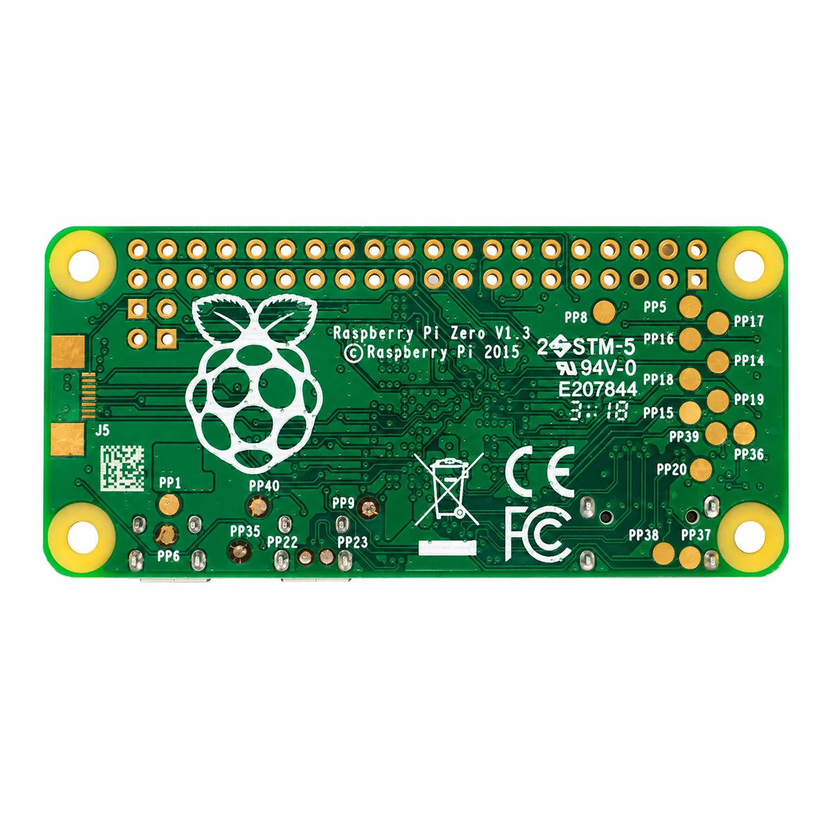 Raspberry Pi Zero V1.3 back side view