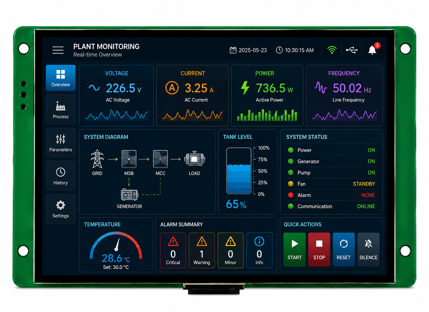 DWIN 7 Inch HMI LCD UART Touch Display DMG80480C070-03WTC