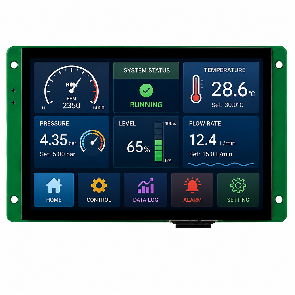 DWIN 5 Inch HMI LCD UART Touch Display DMG80480C050_03WTC
