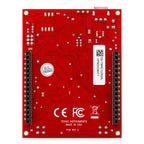 EK-TM4C123GXL board with labelled GPIO pins, power connections and expansion header positions.