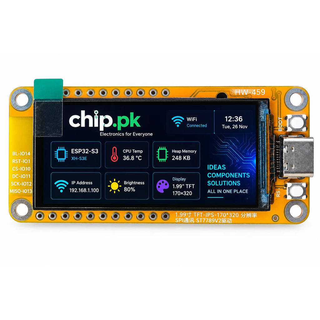 1.99 inch IPS TFT ESP32-S3 development board