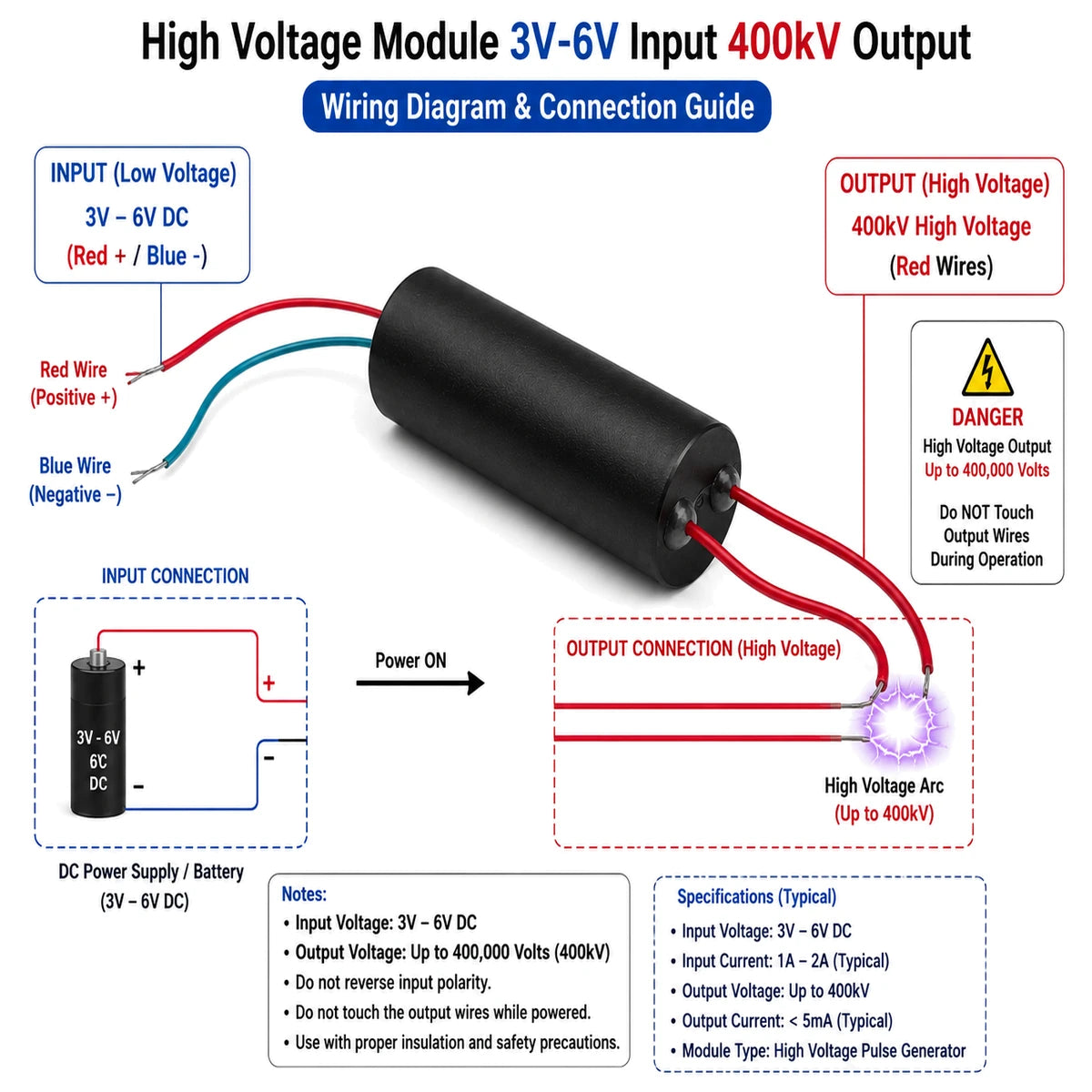 High Voltage Generator Module Wiring and Connection Guide