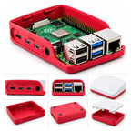 Raspberry Pi 4 ABS case with removable top and bottom enclosure