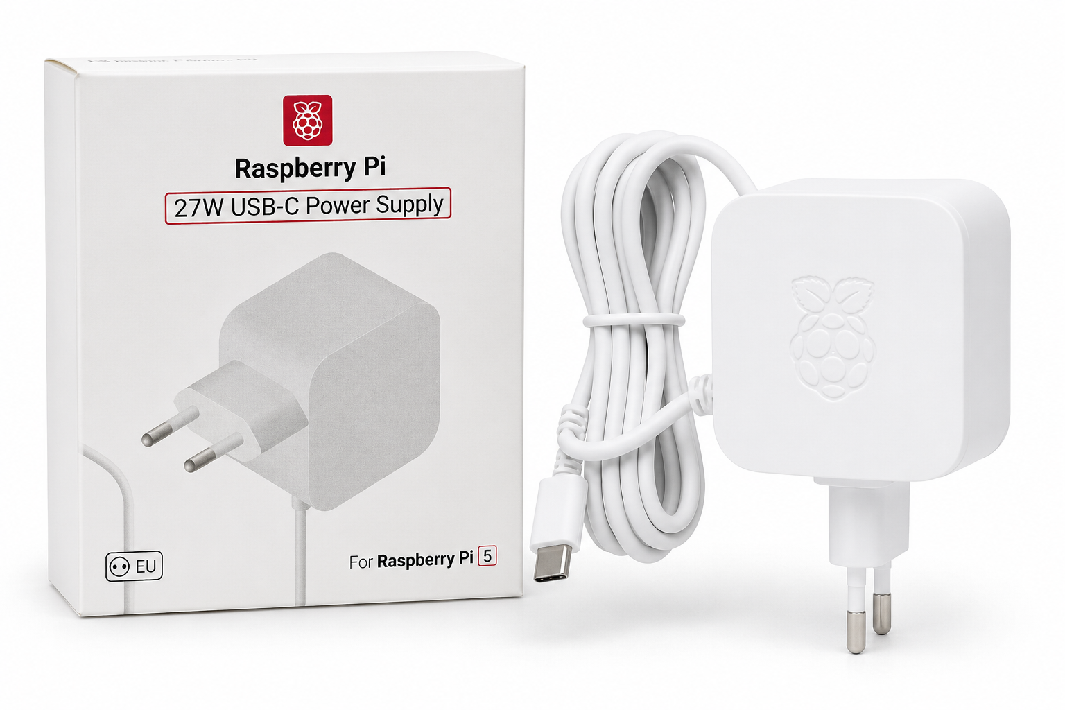 Official Raspberry Pi 5 27W USB-C Power Supply 5.1V 5A