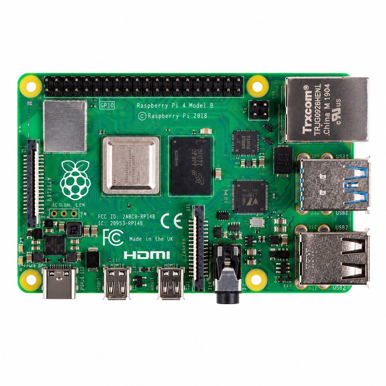 Raspberry Pi 4 Model B 4GB RAM Single Board Computer