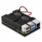 Raspberry Pi 4 Aluminum Heatsink Case with Dual Fan