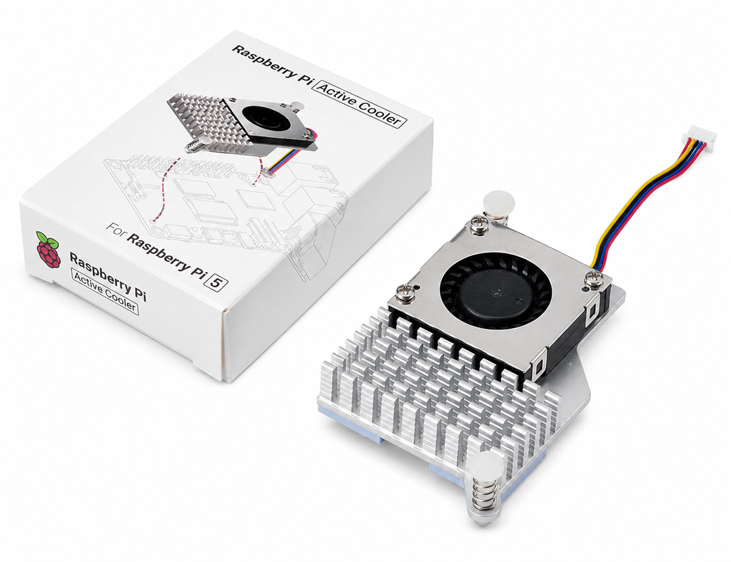 Official Raspberry Pi Active Cooler with Aluminium Heatsink and PWM Fan for Raspberry Pi 5