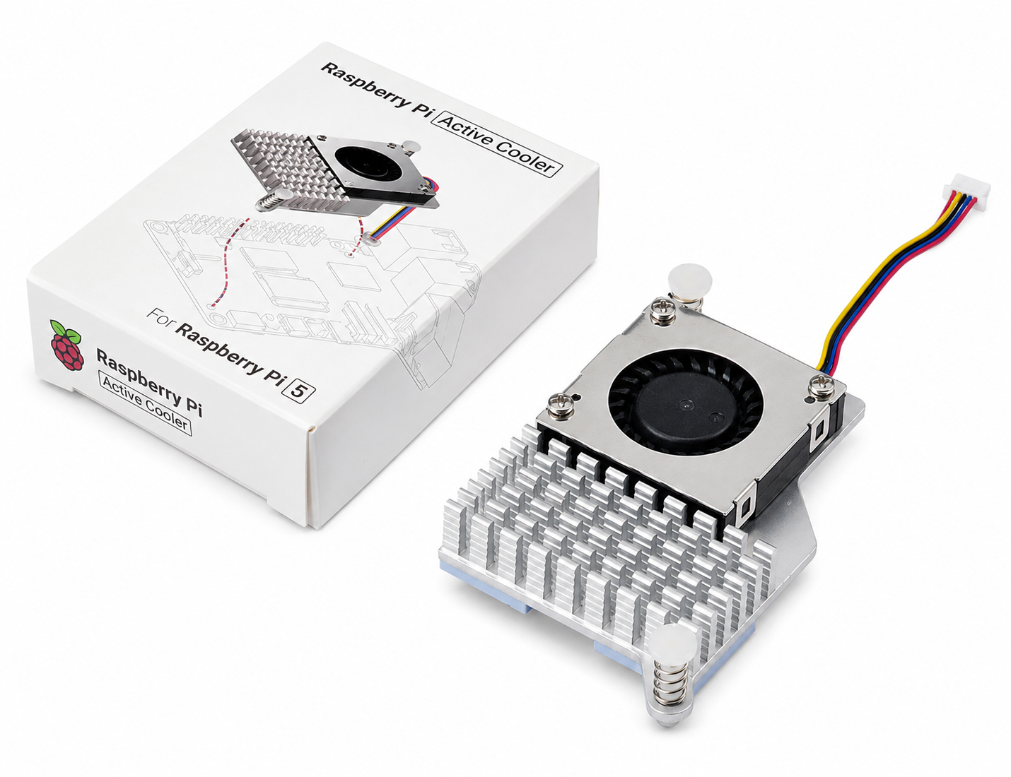 Official Raspberry Pi Active Cooler with Aluminium Heatsink and PWM Fan for Raspberry Pi 5