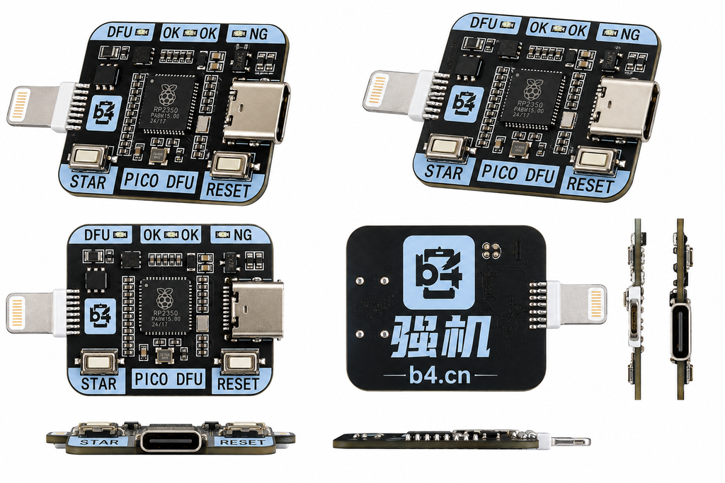B4 Pico DFU Board with Interface Connections