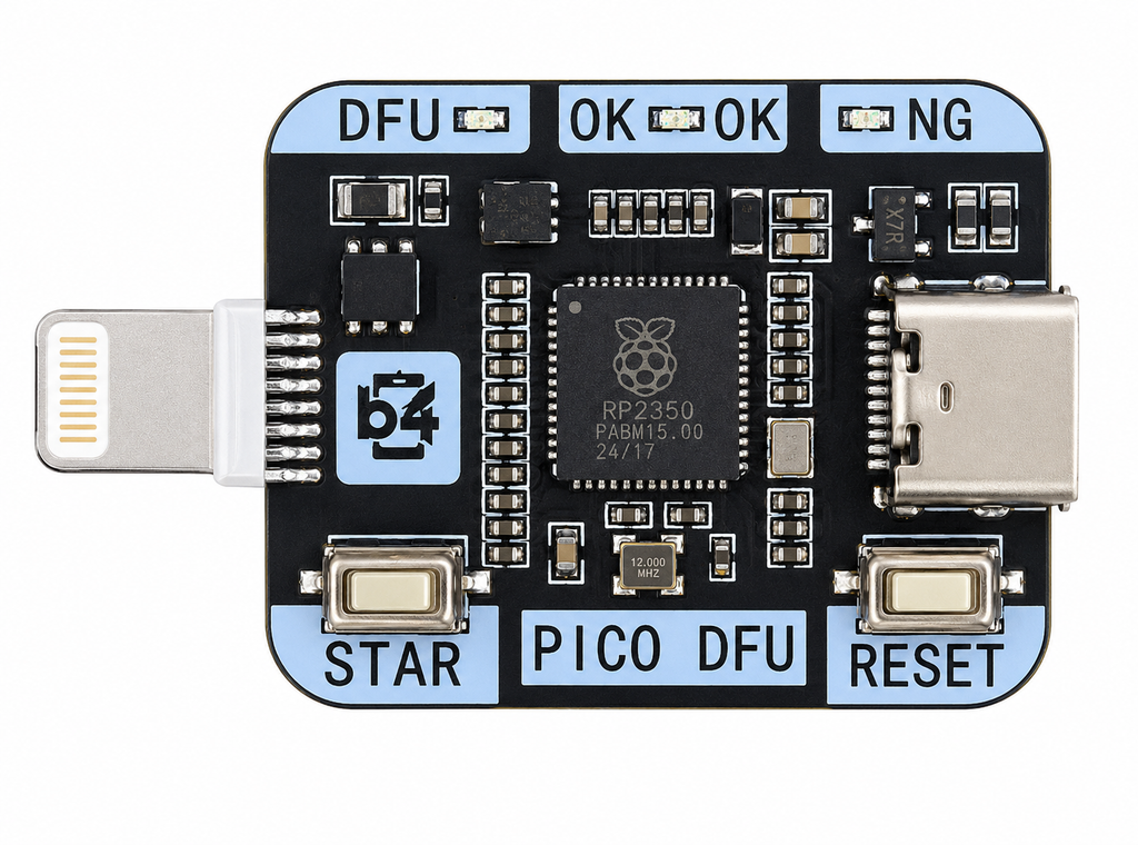 B4 Pico RP2350A Auto DFU Tool for iPhone