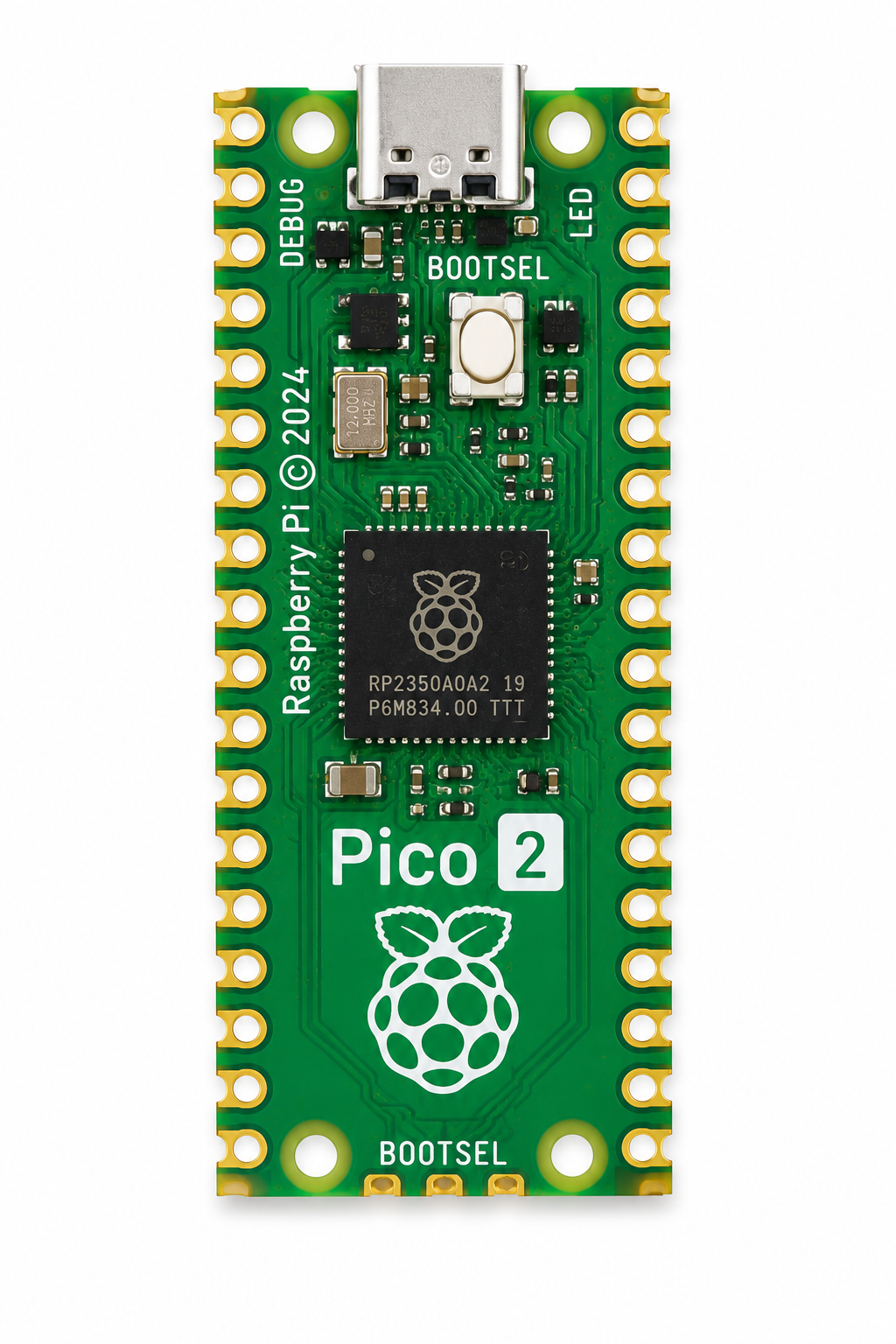 Raspberry Pi Pico 2 RP2350 Dual-Core Microcontroller Development Board