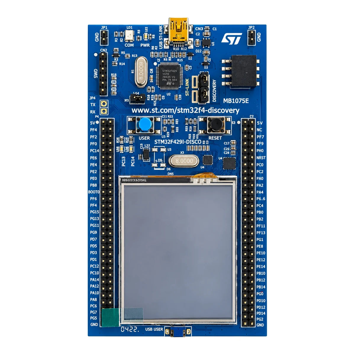 STM32F429I-DISC1 Discovery Kit with 2.4 Inch TFT LCD
