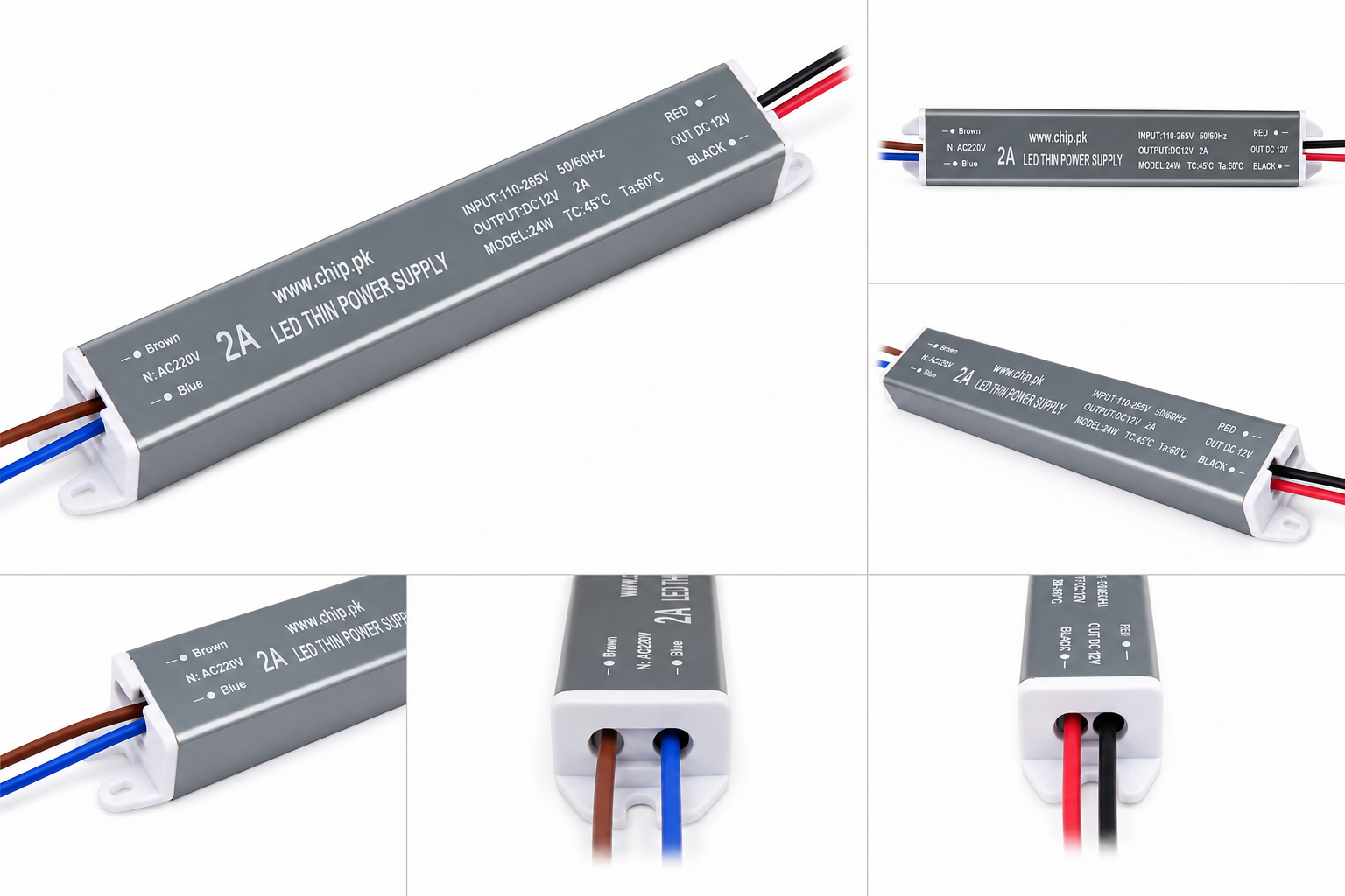 24W Power Supply for 12V LED Strip Lights
