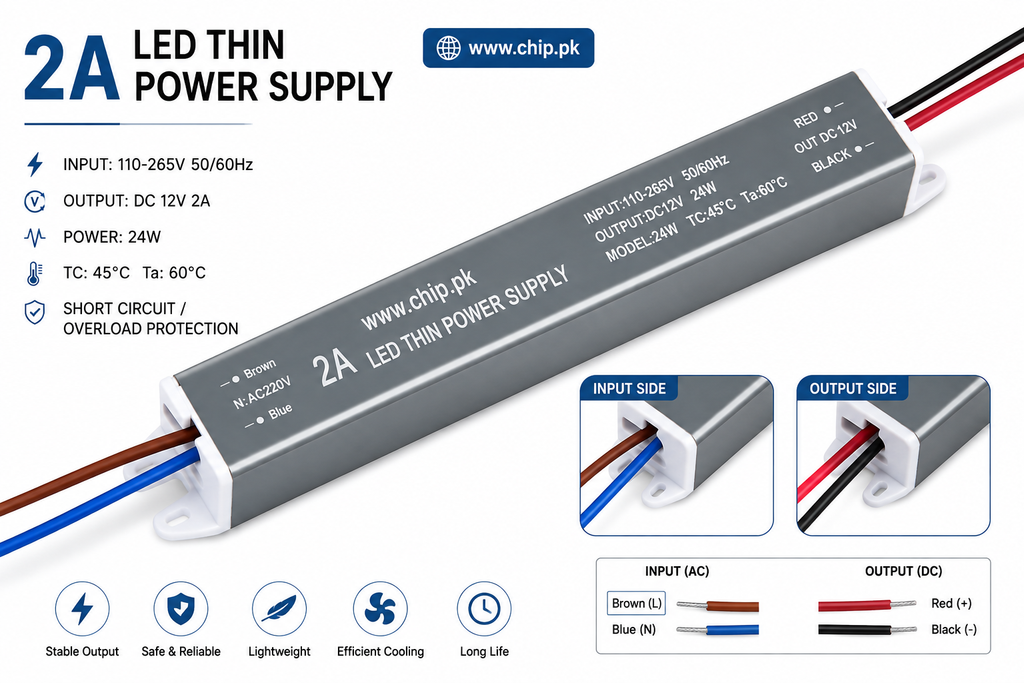 12V 2A Ultra Slim Switching Power Supply